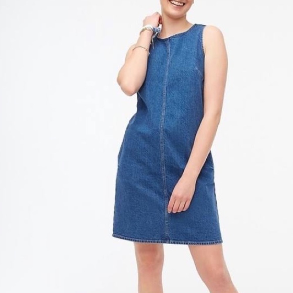 J. Crew Factory Denim Shift Dress